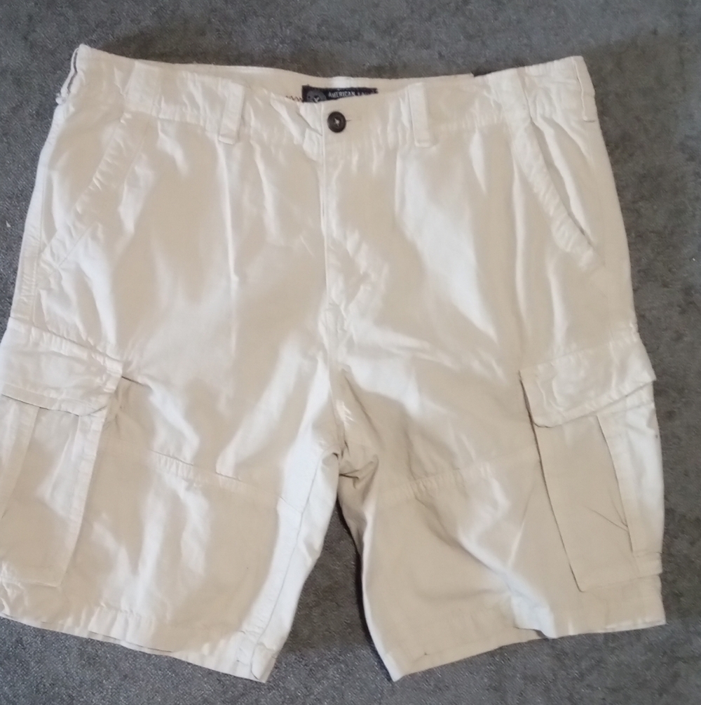 American Eagle Outfitters Rip Stop Tan Cargo Shorts